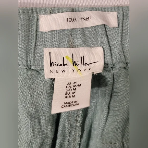 Nicole Miller New York Jogger Cargo Style Pants Size M - Picture 2 of 12